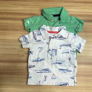 Carter’s | Bundle of 2 Collared Short Sleeve Baby Polo Shirts | Size 3 Months